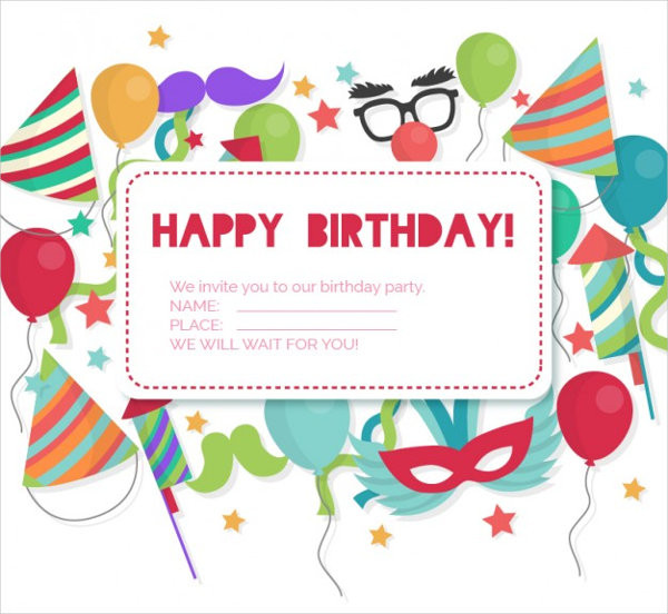 Birthday Card Invitation Templates
 83 Birthday Invitations Word PSD AI EPS