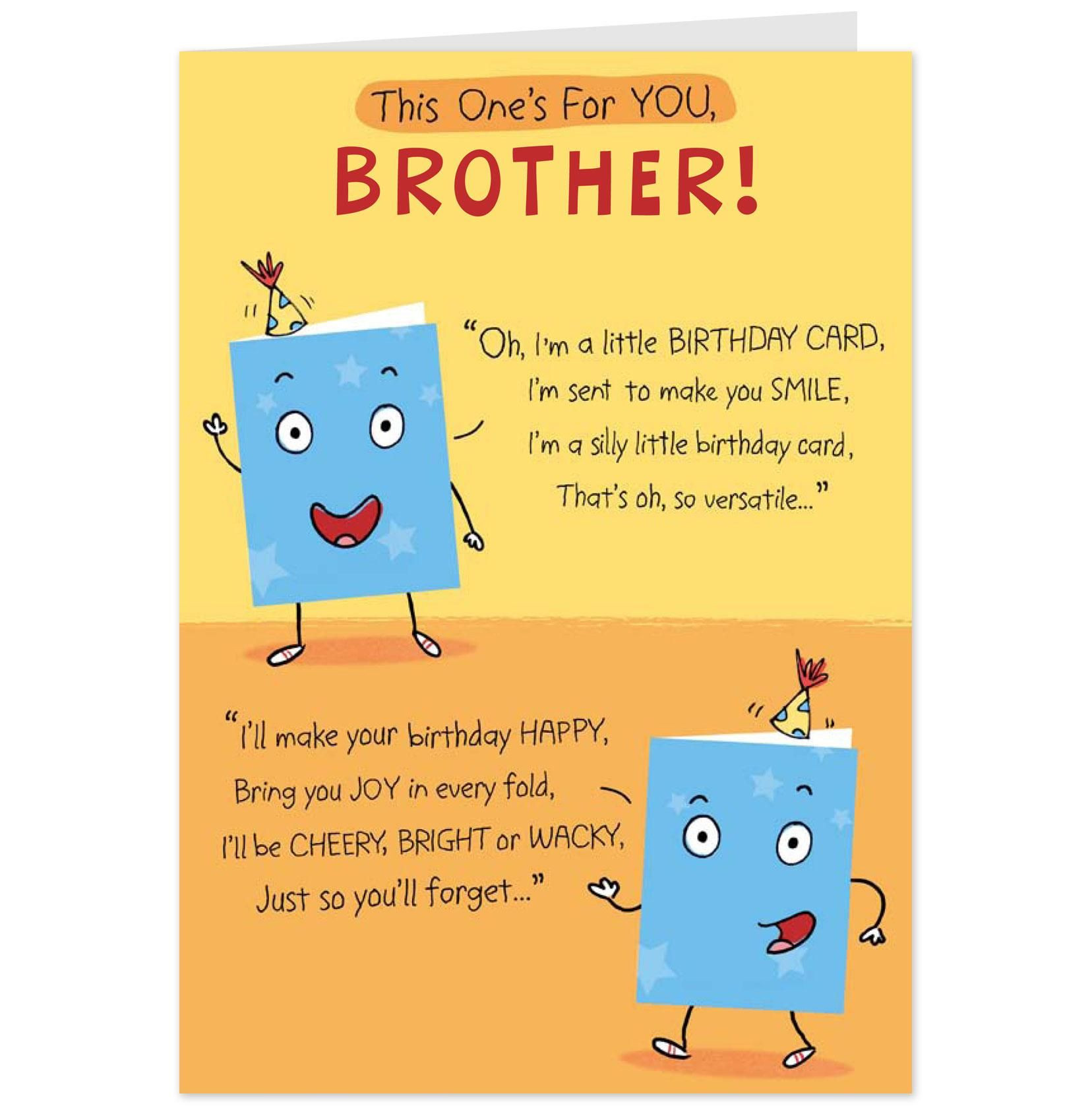 Birthday Cards For Brothers
 Birthday Card Brother My Birthday