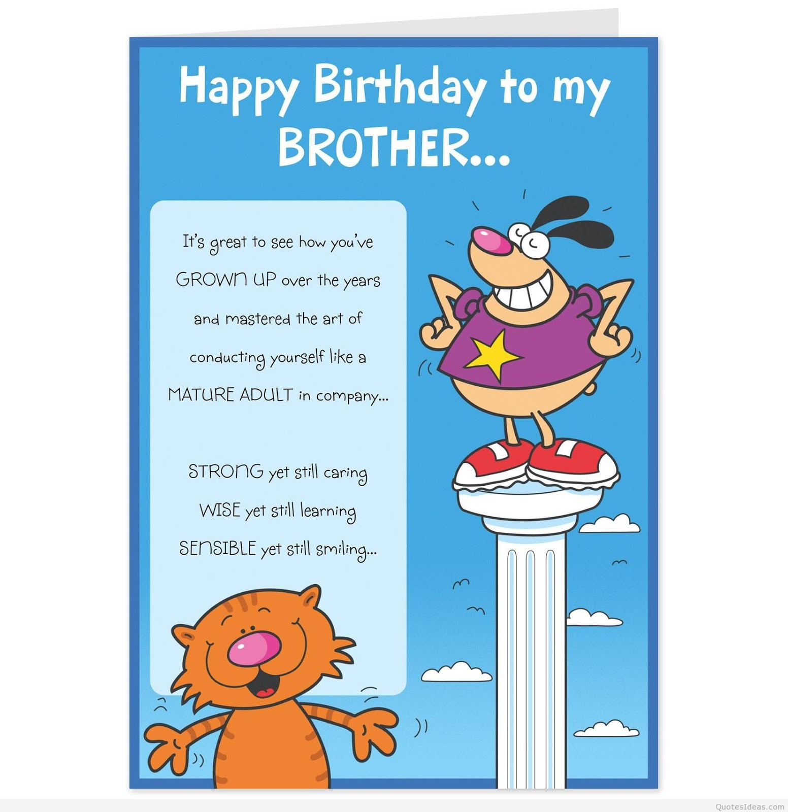 Birthday Cards For Brothers
 HAPPY BIRTHDAY BROTHER QUOTES quotes for brother Good