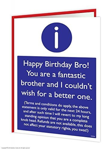 Birthday Cards For Brothers
 Funny Brother Birthday Card Amazon