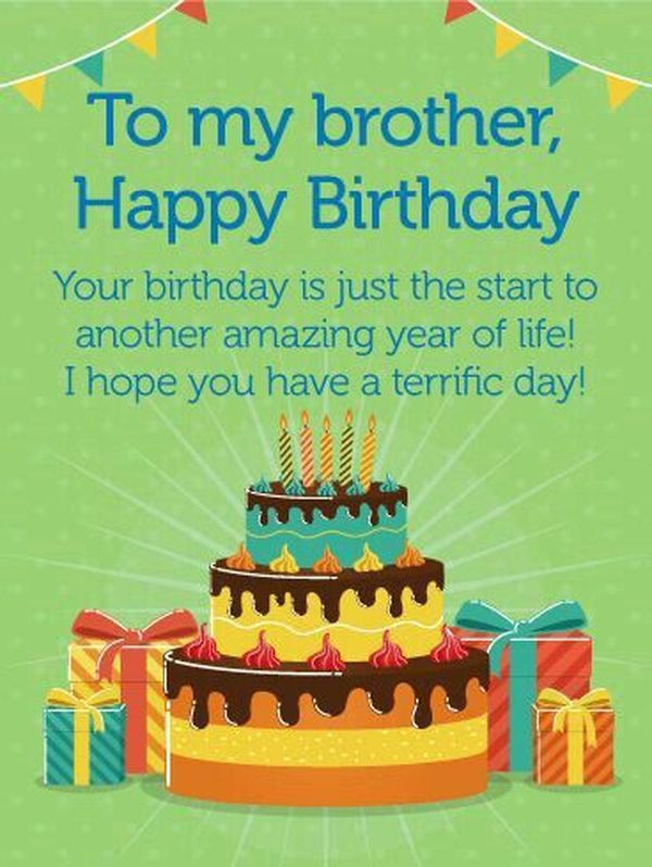 Birthday Cards For Brothers
 Happy Birthday Brother Wishes Birthday Quotes for Big