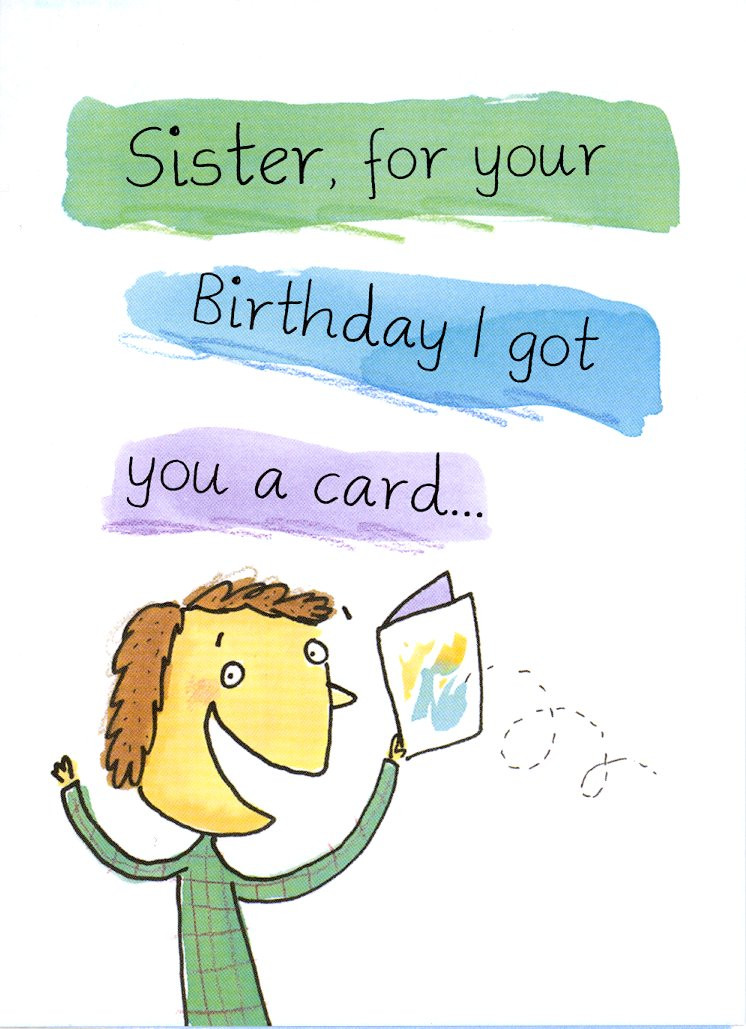 Birthday Cards For Sister Funny
 2709 $2 85 Retail Each Birthday Sister Funny PKD 6