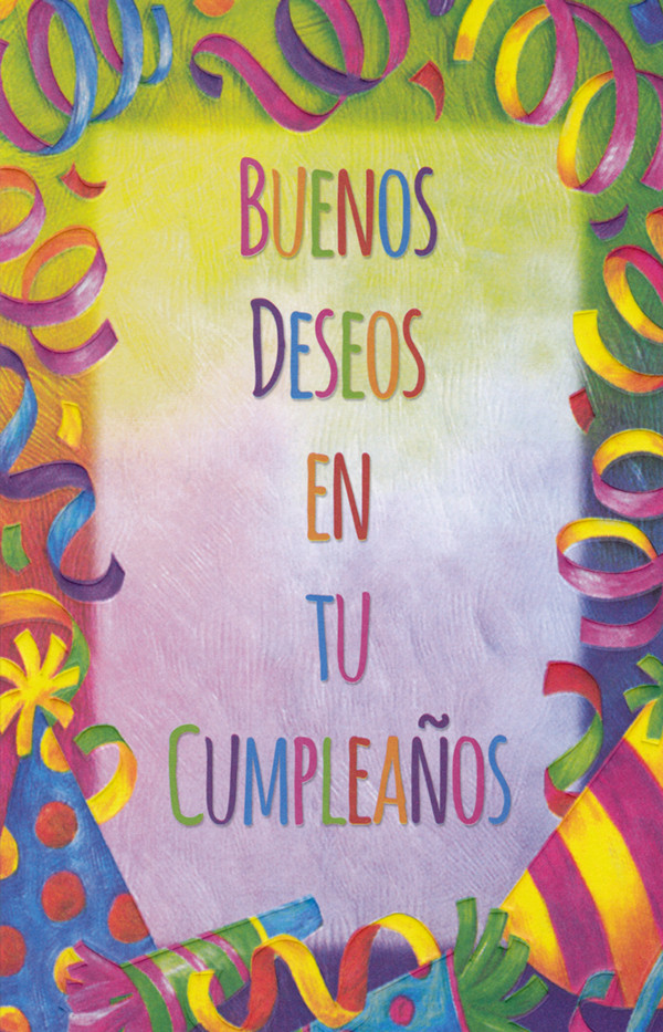 Birthday Cards In Spanish
 Spanish Birthday Card