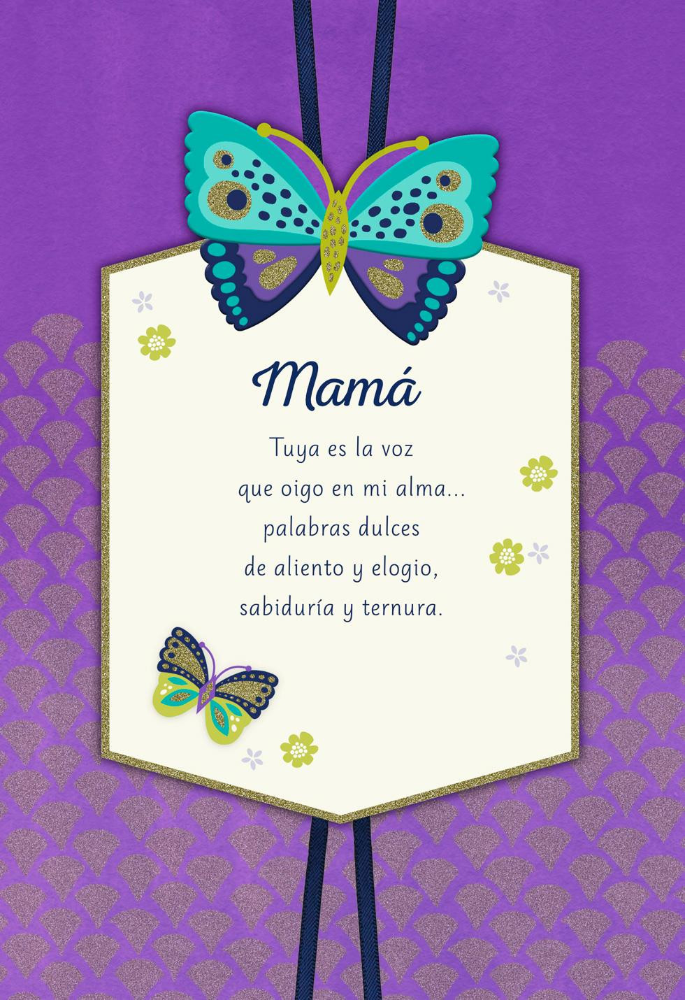 Birthday Cards In Spanish
 Your Voice Spanish Language Birthday Card for Mom