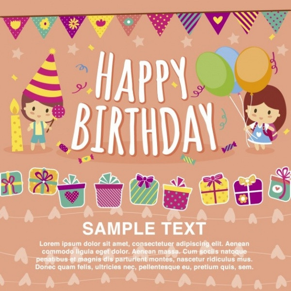 Birthday Cards Templates
 32 Kids Birthday Invitations & Ideas PSD Vector EPS
