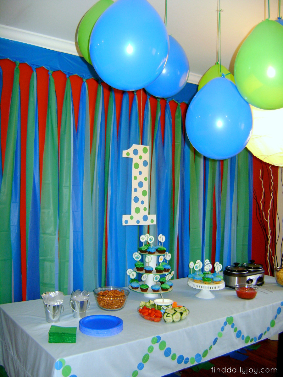 Birthday Decoration Themes
 Henry’s “First Trip Around The Sun” Birthday Party