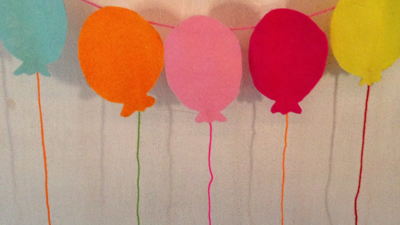 Birthday Decorations Diy
 How To Make A Balloon Garland For Birthday Parties DIY