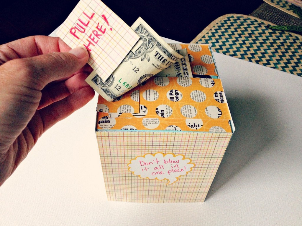 Birthday Gift DIY
 DIY Creative Way To Give A Cash Gift Using A Kleenex Box