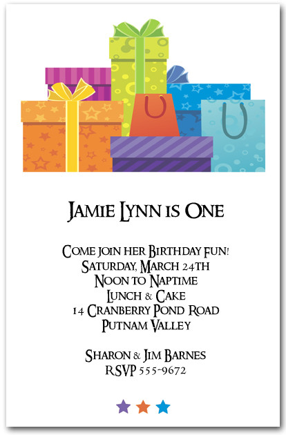 Birthday Gift For Child
 Gift Boxes Party Invitations Birthday Invitations
