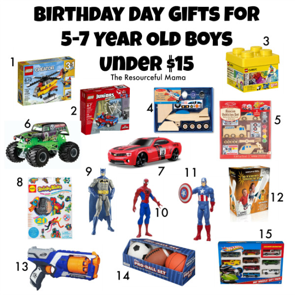 Birthday Gift Ideas For 15 Year Old Boy
 Birthday Gifts for 5 7 Year Old Boys Under $15