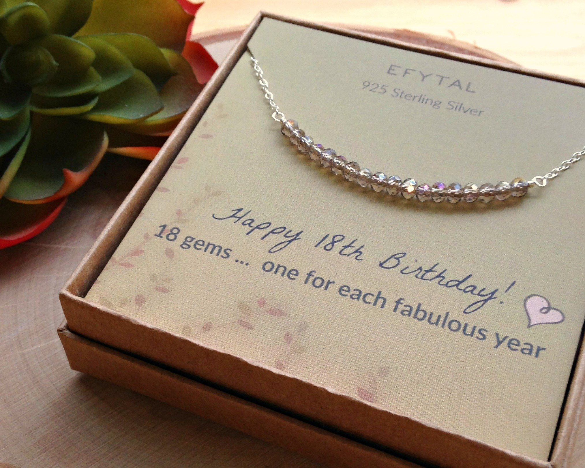 Birthday Gift Ideas For 18 Year Old Daughter
 18th Birthday Gifts for Girls Sterling Silver Necklace