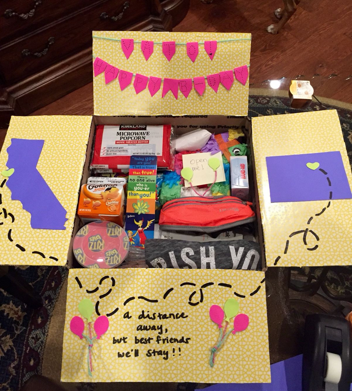Birthday Gift Ideas For Best Friend Girl
 Birthday care package for a best friend Gigi Gonzalez
