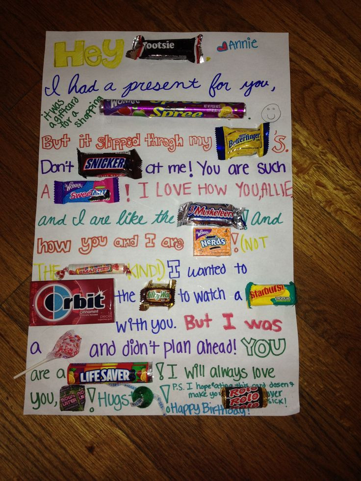 Birthday Gift Ideas For Best Friend Girl
 I made this for my best friends birthday