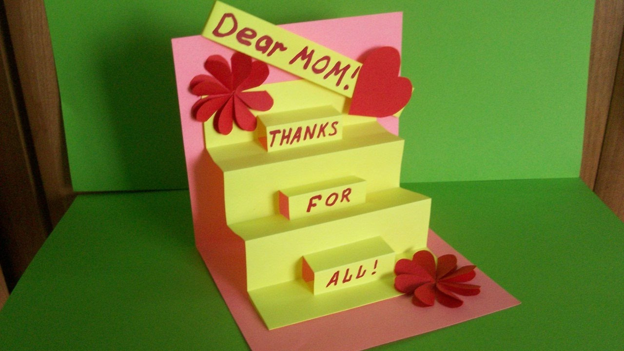 Birthday Gift Ideas For Mothers
 How To Make A Greeting Pop Up Card For Mom Birthday