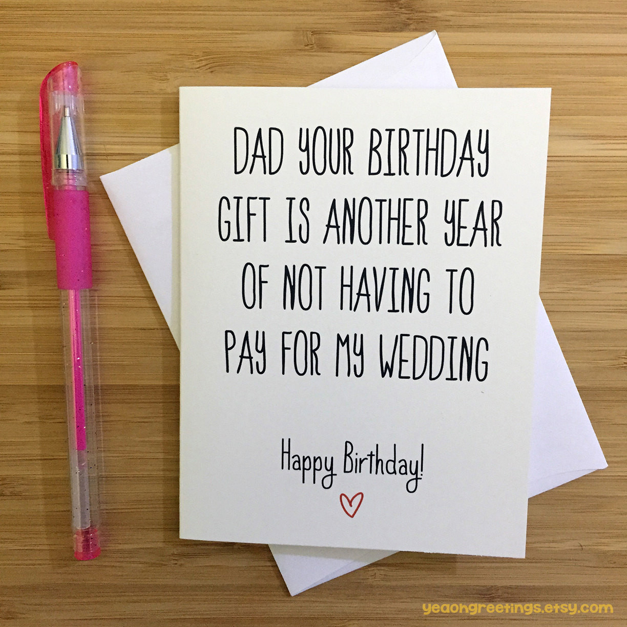 Birthday Gifts For Dad
 Happy Birthday Dad Card for Dad Funny Dad Card Gift for