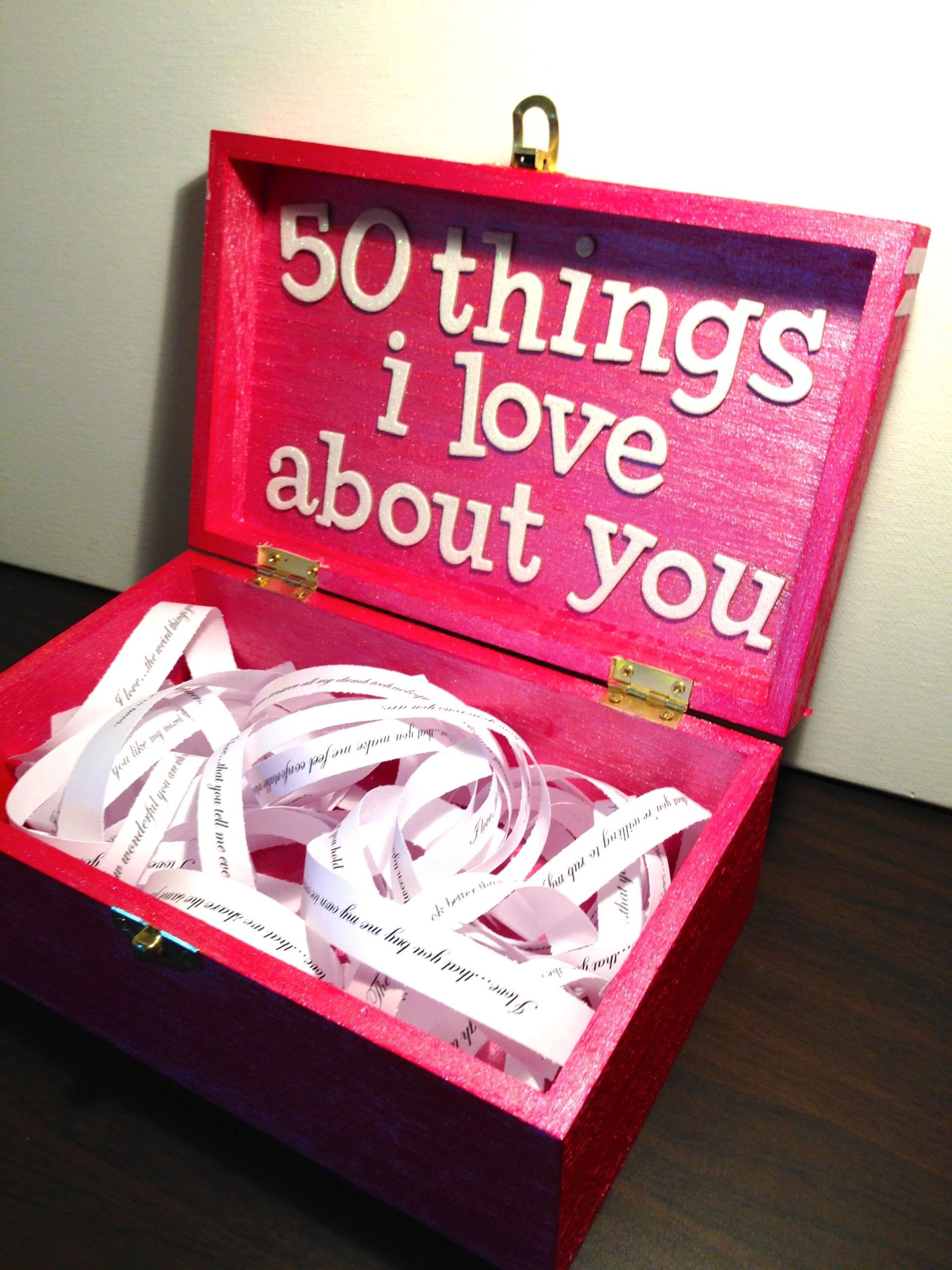 Birthday Gifts For Fiance
 Boyfriend Girlfriend t ideas for birthday valentine s or just a random t A box with 50