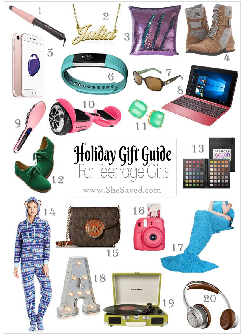 Birthday Gifts For Teenage Girls
 HOLIDAY GIFT GUIDE Gifts for Teen Girls SheSaved