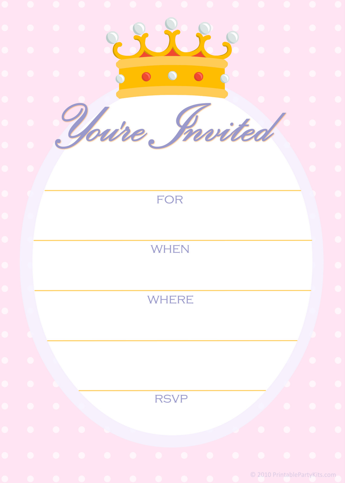 Birthday Invitation Template Free
 FREE Printable Golden Unicorn Birthday Invitation Template