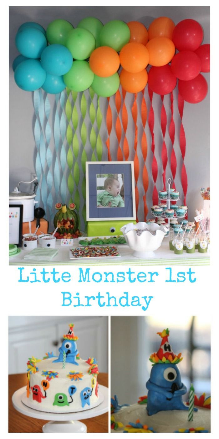 Birthday Party Decoration Ideas For Boy
 Hunter s first birthday couldn t have gone any better The