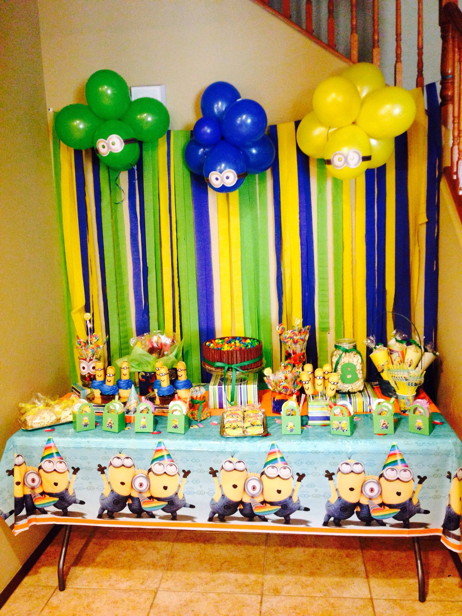 Birthday Party Decoration Ideas For Boy
 Minion Theme Birthday Party Minion Twinkies Kitkat Cake