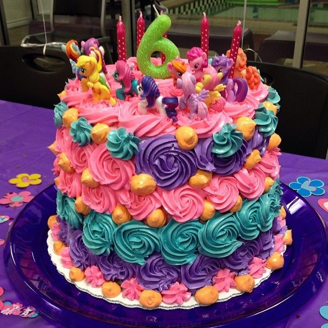 Birthday Party Ideas For 6 Year Girl
 My Little Pony cake gone crazy A fun birthday cake for my