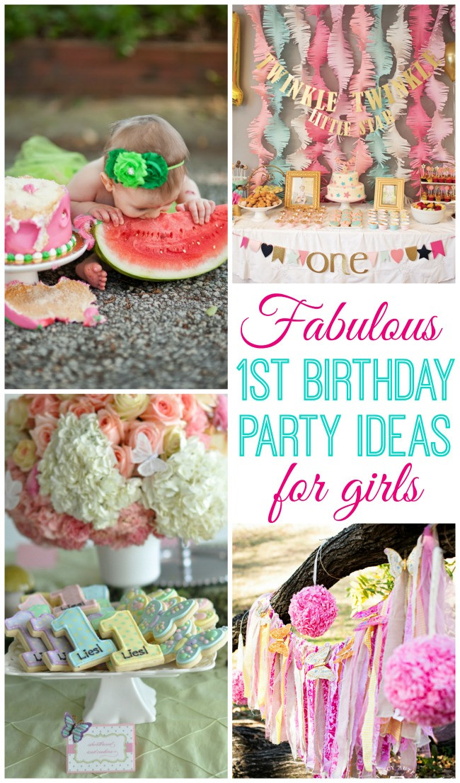 Birthday Party Themes For One Year Old Baby Girl
 Baby Girl Turns e Design Dazzle