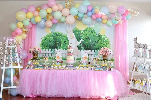 Birthday Party Themes For One Year Old Baby Girl
 Bunnies Creative First Birthday Party Ideas