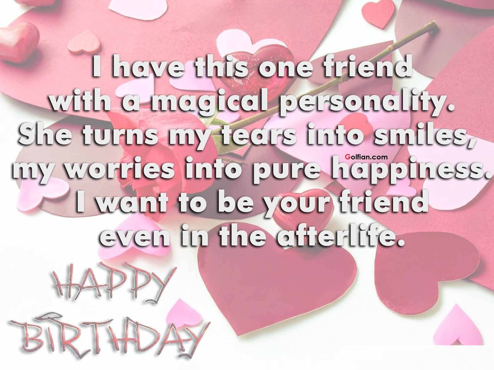 Birthday Quotes For Best Friend Girl
 Best Friend Birthday For impremedia