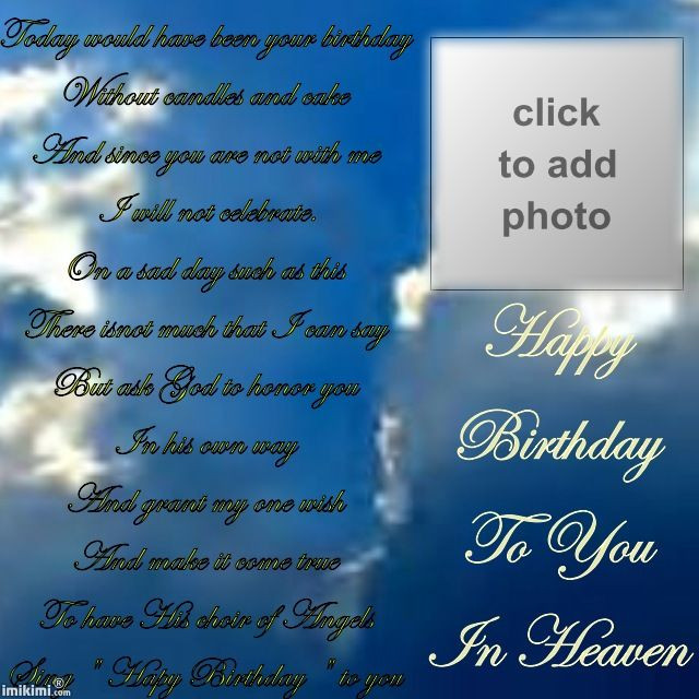 Birthday Quotes For Dad In Heaven
 Happy Birthday in Heaven Daddy I love and miss you so