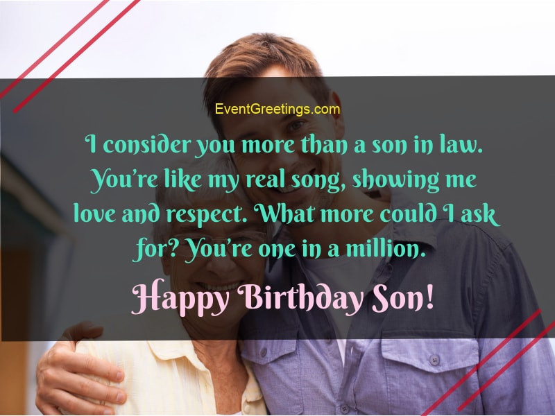 Birthday Quotes For Son In Law
 Birthday Wishes For Son In Law Perfect Gesture to Show Love