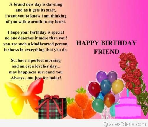 Birthday Quotes For Special Friend
 Birthday