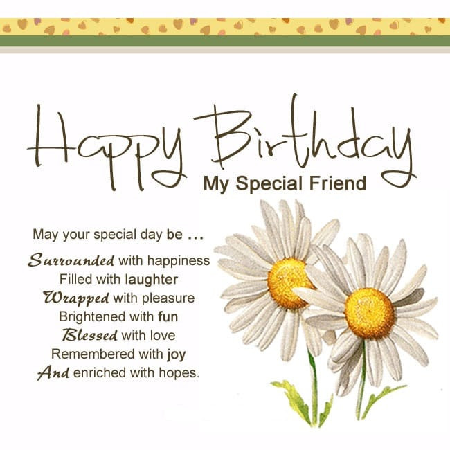Birthday Quotes For Special Friend
 Happy Birthday Friend Poem Birthday Friend Poem