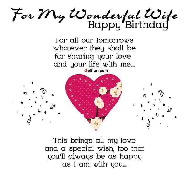 Birthday Quotes To Wife
 60 Most Beautiful Wife Birthday Quotes – Nice Birthday