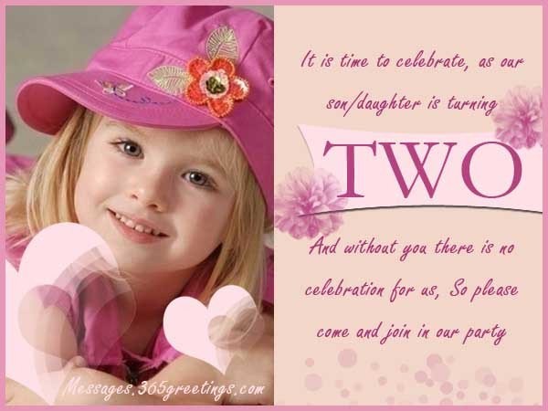 Birthday Wishes For 2 Year Old
 2 Years Old Birthday Invitations Wording