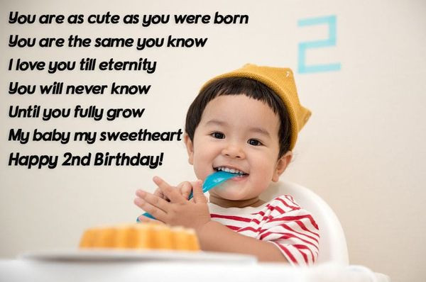 Birthday Wishes For 2 Year Old
 Happy 2nd Birthday Quotes