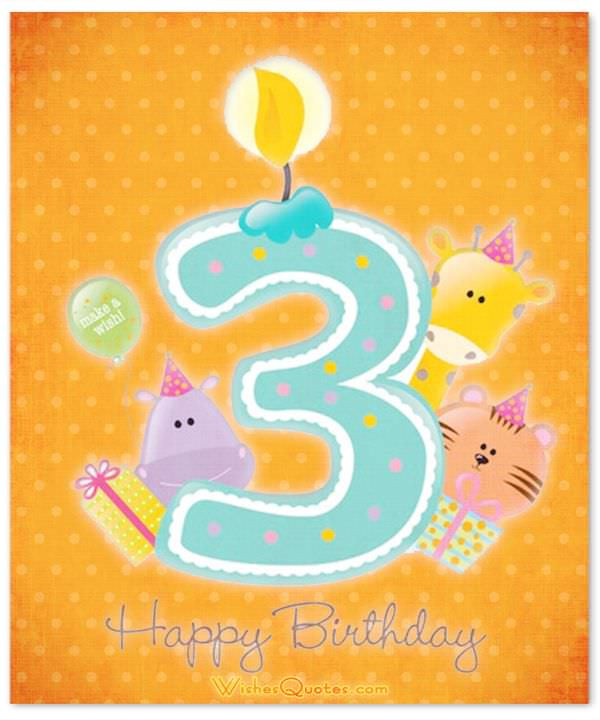 Birthday Wishes For 3 Year Old Son
 3rd Birthday Wishes – By WishesQuotes