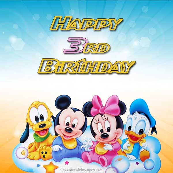 Birthday Wishes For 3 Year Old Son
 3rd Birthday Wishes and Messages Occasions Messages