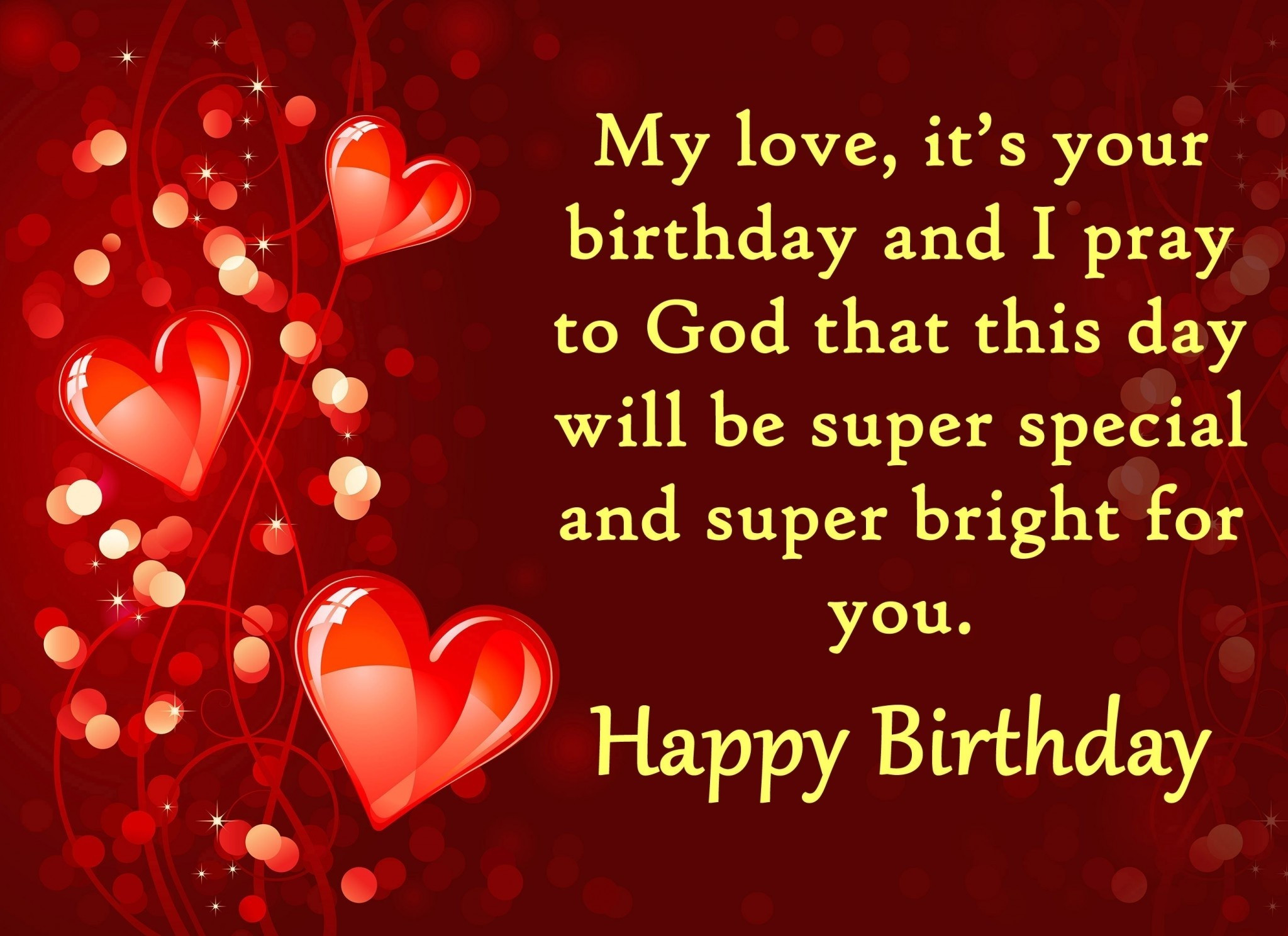 Birthday Wishes For A Lover
 Happy Birthday Love Wallpaper 53 images