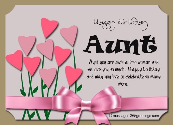 Birthday Wishes For An Aunt
 Birthday Wishes for Aunt 365greetings