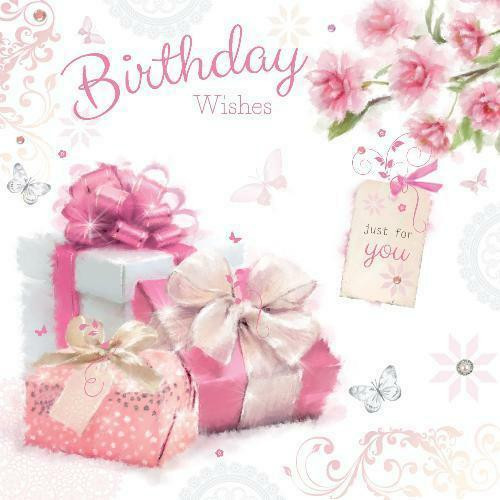 Birthday Wishes For Female Friend
 Birthday Wishes Presents Flowers Butterfly Design Female