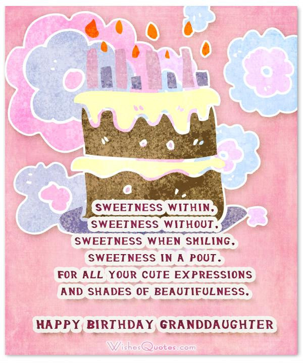 Birthday Wishes For Granddaughter
 Sweet Birthday Wishes For Granddaughter – By WishesQuotes