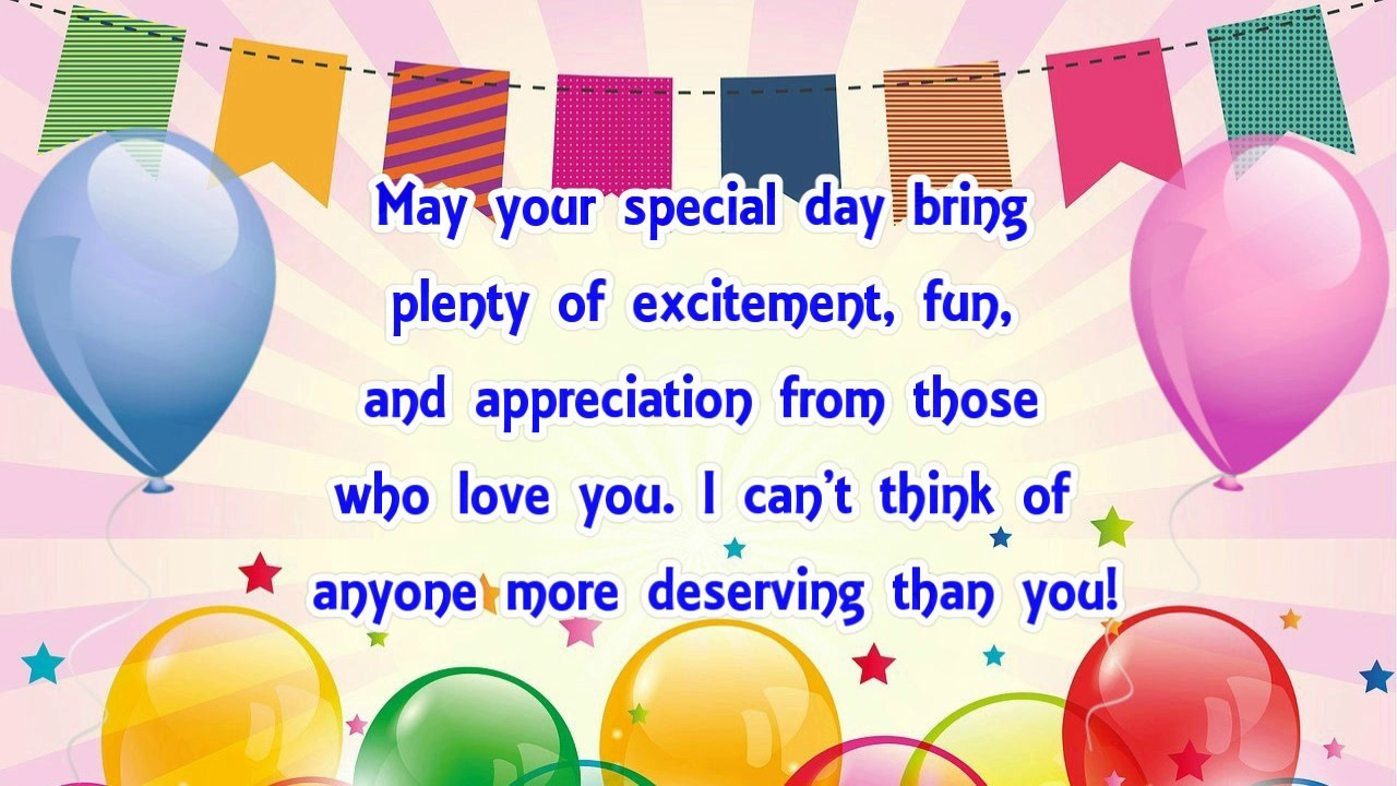 Birthday Wishes For Me
 Great Birthday Messages Wishes Quotes