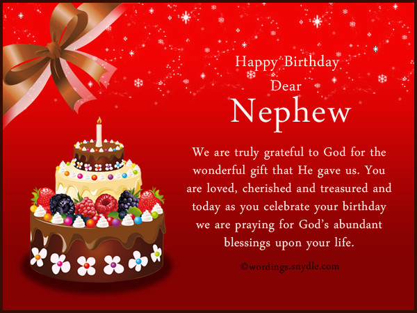 Birthday Wishes For My Nephew
 Nephew Birthday Messages Happy Birthday Wishes for Nephew