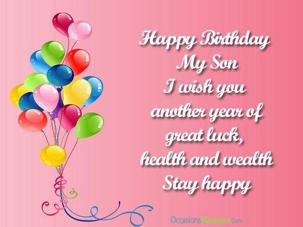 Birthday Wishes For Teenage Son
 Happy Birthday Son Quotes Wishes for Son on His Bday