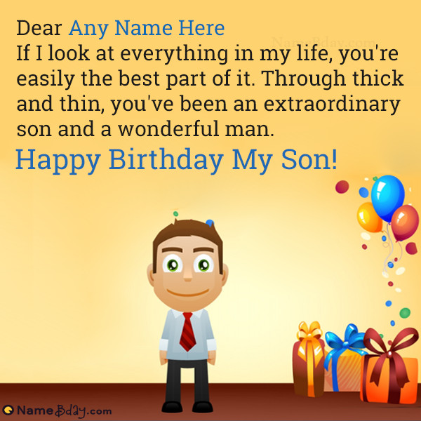 Birthday Wishes For Teenage Son
 Best Happy Birthday Wishes For Son With Name