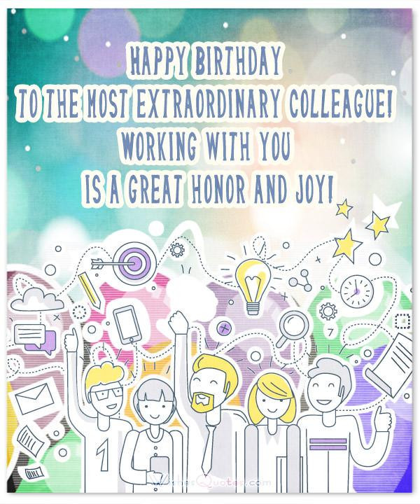 Birthday Wishes To A Coworker
 33 Heartfelt Birthday Wishes for Colleagues By WishesQuotes