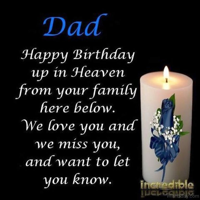 Birthday Wishes To Heaven
 11 Birthday Wishes For Dad In Heaven