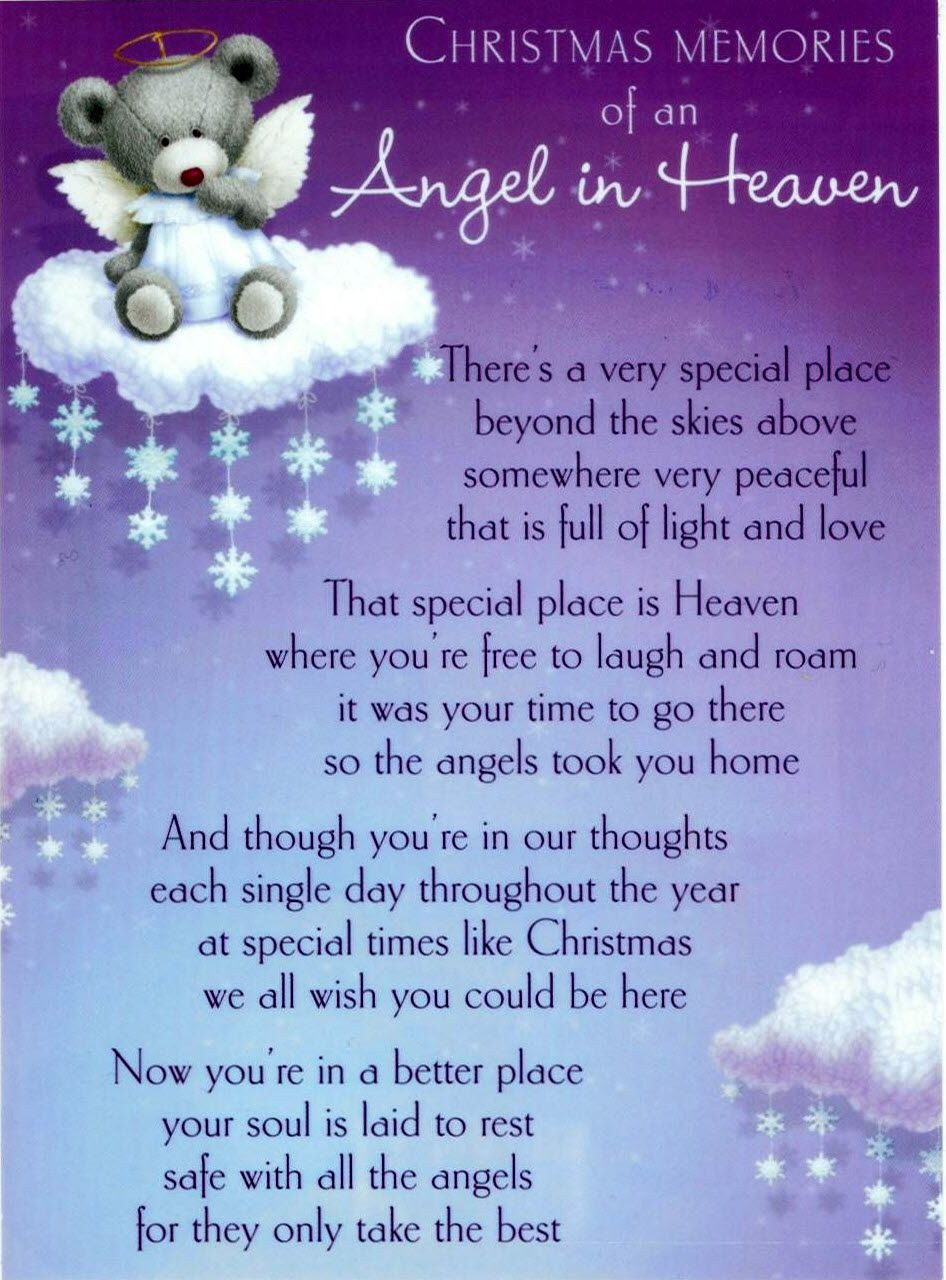 Birthday Wishes To Heaven
 My Angel in Heaven Poem