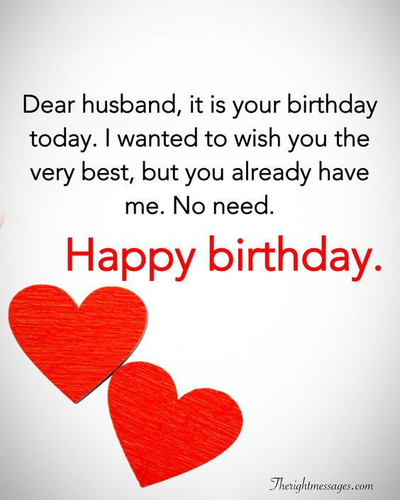 Birthday Wishes To Husband Funny
 28 Birthday Wishes For Your Husband Romantic Funny
