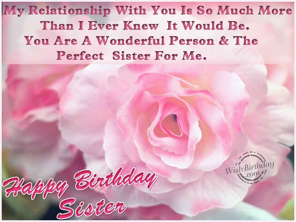 Birthday Wishes To My Sister
 Happy Birthday Sister s and for